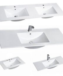 600 750 900 1200 1500mm Ceramic Porcelain Bathroom Vanity Basin Top Only