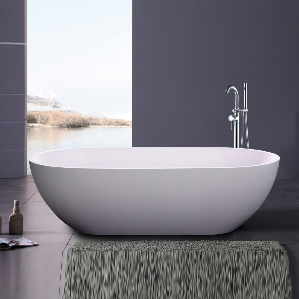 STELLA-1500mm-1700mm-Matte-White-Oval-Freestanding-Acrylic-Bath-Tub-255575797960