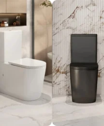Mercio Berlin Rimless Tornado Quiet Flush Back to Wall Toilet 450 Comfort Height
