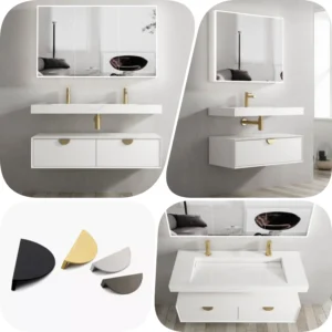 Otti Moonlight 1200mm Plywood Matte White Polyurethane Wall-hung Cabinet
