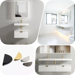 Otti Moonlight 750mm Plywood Matte White Polyurethane Wall-hung Cabinet