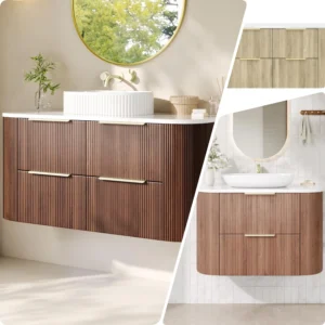 Ceto Artis 1200x500mm PVC Waterproof Wall Huang Vanity Unit 3 Colours
