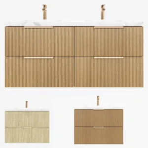 Ceto Eden 1200mm PVC Waterproof Wall Huang Vanity Unit 2 Colours