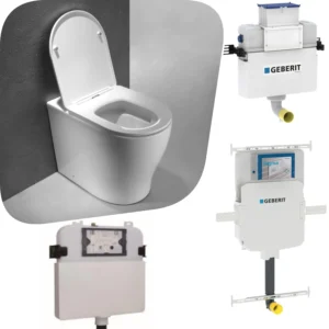 Geberit KDK108 Zeus Tornado Rimless Wall Floor Mounted Concealed In-wall Toilet