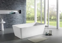 QUBIST 1200mm 1400mm 1500mm 1700mm Square Rectangle Freestanding Acrylic Bathtub