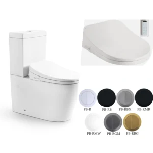 Smart Bidet Rimless Toilet Back to Wall Remote Controller Up to 255mm S-Trap/002R