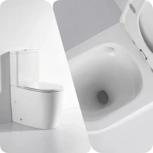 Mercio Walton Rimless Tornado Quiet Flush Back to Wall Toilet 450 Comfort Height