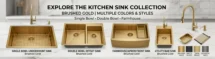 Brushed Gold Sink
