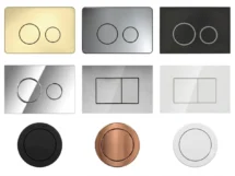 Mercio R&T Dual Flush Push Plates for In-Wall Toilet Cisterns