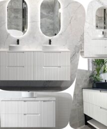 1500mm Otti Noosa Plywood Vanity Matte White Polyurethane Plywood Vanity