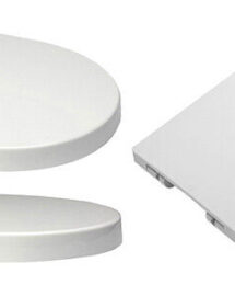 Heavy Duty Round D-Shape Soft Close Quick Release White Toilet Seat