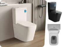 Qubist KDK003 Square Ceramic Toilet Suite Back to Wall WELS 4 Star