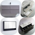 1200mm Fremantle PVC Water Proof  Shaker Hampton Wall Hung Vanity 3 Colours