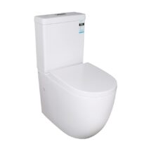 KDK023 Rola Round Ceramic Back to Wall Faced Toilet Soft Close Seat  S-/P-Trap