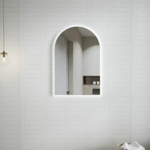 Otti LED 900 x 600 Arch Light Frameless Anti Fog Copper-free Bathroom Mirror