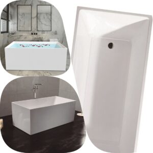 Mercio ORTA 1300,1400,1500,1700mm Multi-Fix Freestanding Gloss White Bath Tub