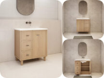Riva Tofino 750mm Shaker Hampton Plywood Vanity Unit