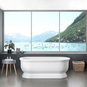 Ceto Fremantle 1690mm White Oval Renaissance Style Acrylic Freestanding Bath Tub