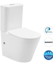 Inspire Short Projection Oasis Geberit Flushing Rimless Toilet 615 x 375 x 825mm