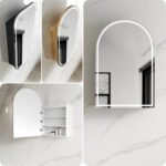LED Otti Archie Arch Shape Bathroom Mirror Shaving Cabinet / 3 Colours