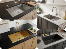 Poseidon PKS-760R 750x450 Single Kitchen Sink Steel Gold Gunmetal Black Silver