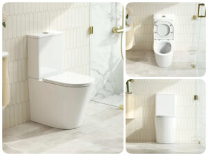 Rivo Rimless Tornado Quiet Flush Wall Faced Toilet - Short Projection 620mm