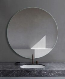 600mm 750mm 900mm Round Frameless Bevel Edge Wall Mounted Bathroom Mirror