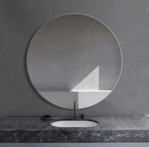600mm 750mm 900mm Round Frameless Bevel Edge Wall Mounted Bathroom Mirror