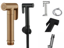 Aquaperla Hand Spray Toilet Bidet Kit Chrome/Gold/Black/Brushed Nickel