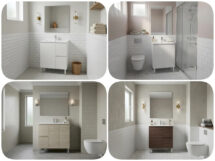 Nordic 600-900 370mm Depth Slim PVC Waterproof Floor Standing Vanity Unit 3 Colours