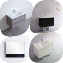 Fremantle 1200mm PVC Water Proof  Shaker Hampton Wall Hung Vanity White / Black /Grey