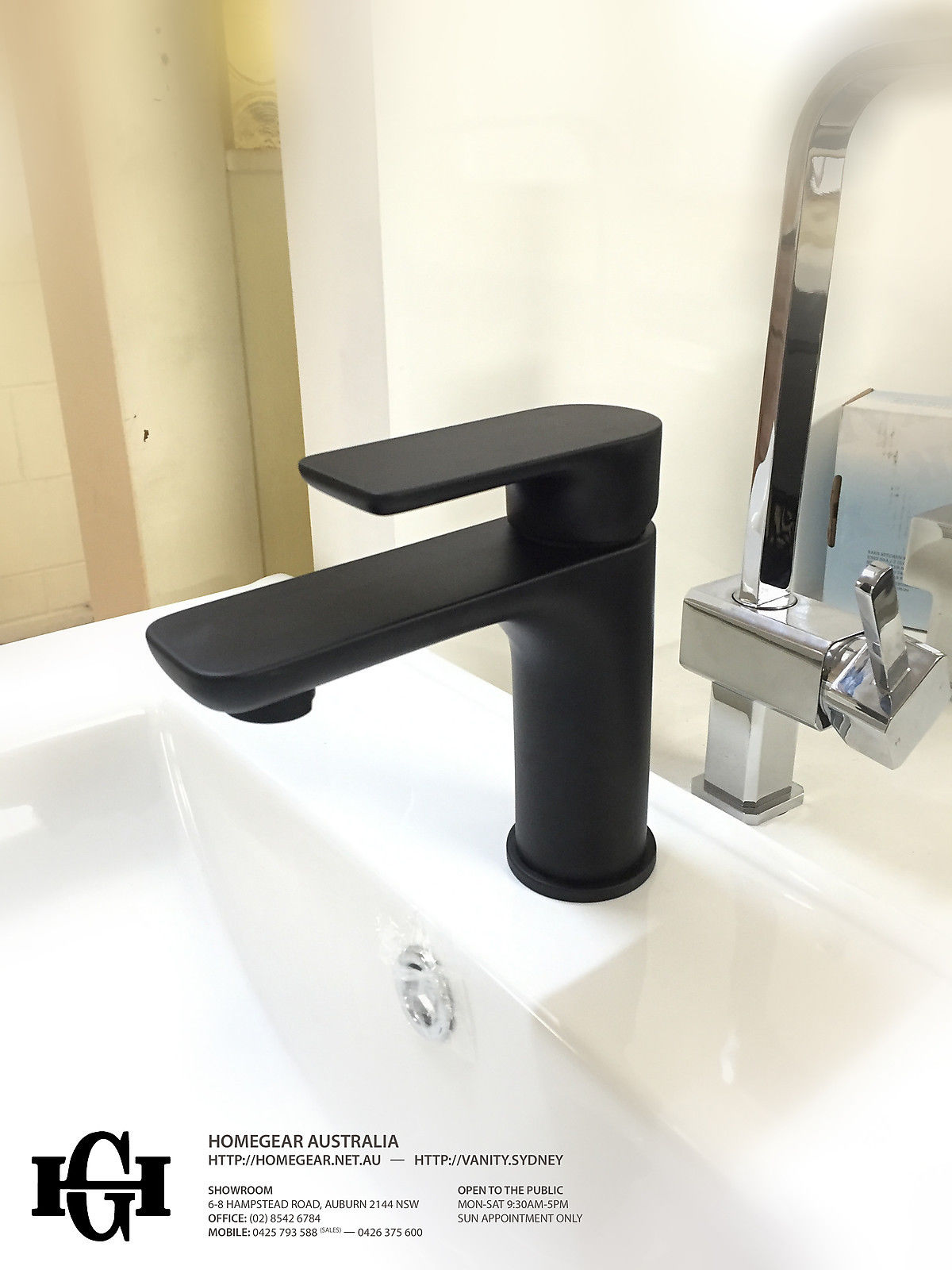 PLUSH Matte Black Square & Round Bathroom Basin Mixer