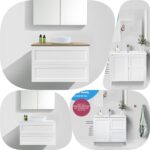 1500mm Reine Matte White PVC Thermal Foil Shaker Hampton Vanity Fremantle