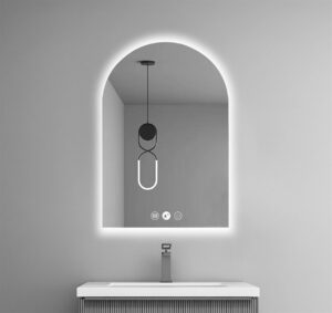 Mercio Touch Free 900x600mm Slim Backlit Motion Sensor Arch Anti Fog Copper-free LED Mirror