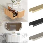 1200mm Otti Bondi Curved Fluted Matte White / Woodland Oak Plywood Vanity