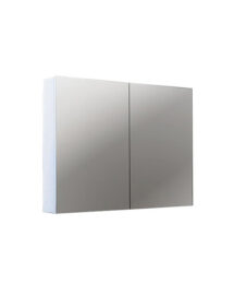 600 750 900 1200mm Gloss White PVC Water Proof Shaving Mirror Cabinet