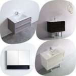900mm Fremantle PVC Water Proof  Shaker Hampton Wall Hung Vanity 3 Colours