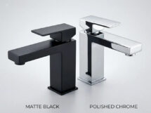 ACL Square Basin Mixer Tap Chrome Matte Black WELS 5 / Lead Free