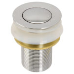 Round 32mm Chrome Pop-up Basin Plug & Waste without Overflow | Watermarked -AU