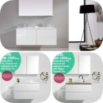 750mm Pearl PVC Thermal Foil Wood Grain Wall Hung Vanity Matte White