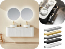 Avalon 1500 x 500mm Ultra Wide PVC Waterproof Fluted Nested Inner Shelf Vanity
