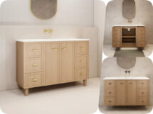 Riva Tofino 1200mm Shaker Hampton Plywood Vanity Unit
