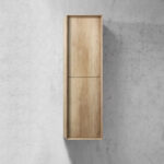 BYRON 1200mm x 350mm Natural Oak Timber Wood Grain Plywood Tallboy Cabinet