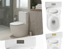 Vito V035 Dune Rimless Tornado Comfort  Height Toilet Soft Close Seat S/P Trap